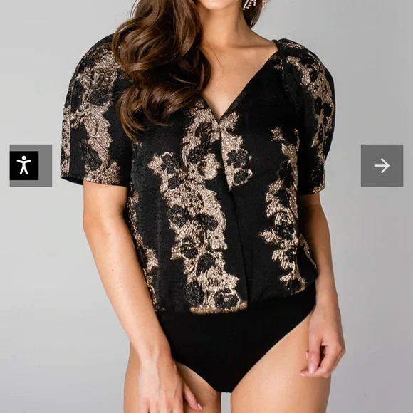 ✨Host Pick✨ Buddy Love Puff Sleeve Bodysuit - Picture 1 of 5